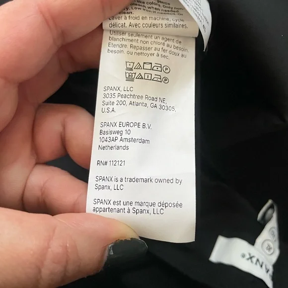 SPANX Perfect Ponte Black Flared Stretch Pants Women’s Sz XL - Picture 11 of 11